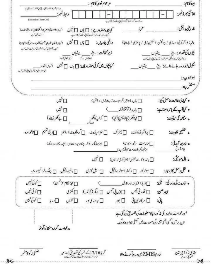 CM Punjab Bewa Sahara Card 2025 Registration Form Online Apply Now 1