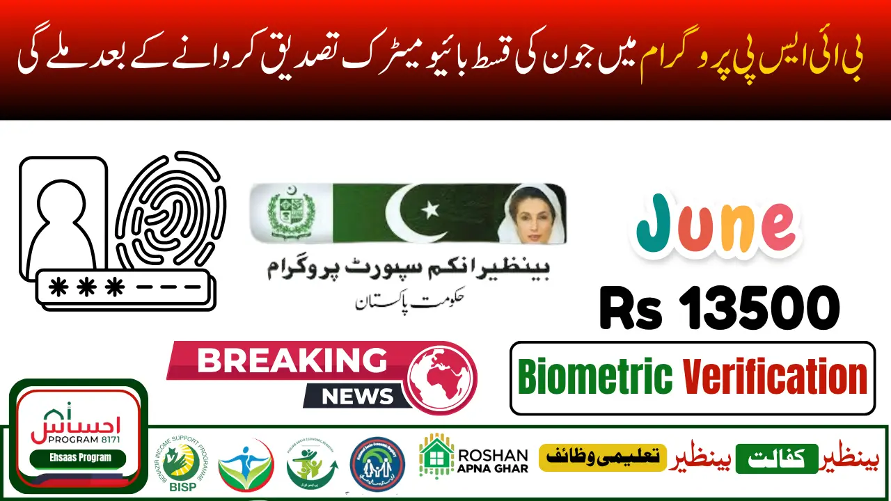 BISP 8171 Rs. 13500 June 2025 Payments Start in Selected Districts