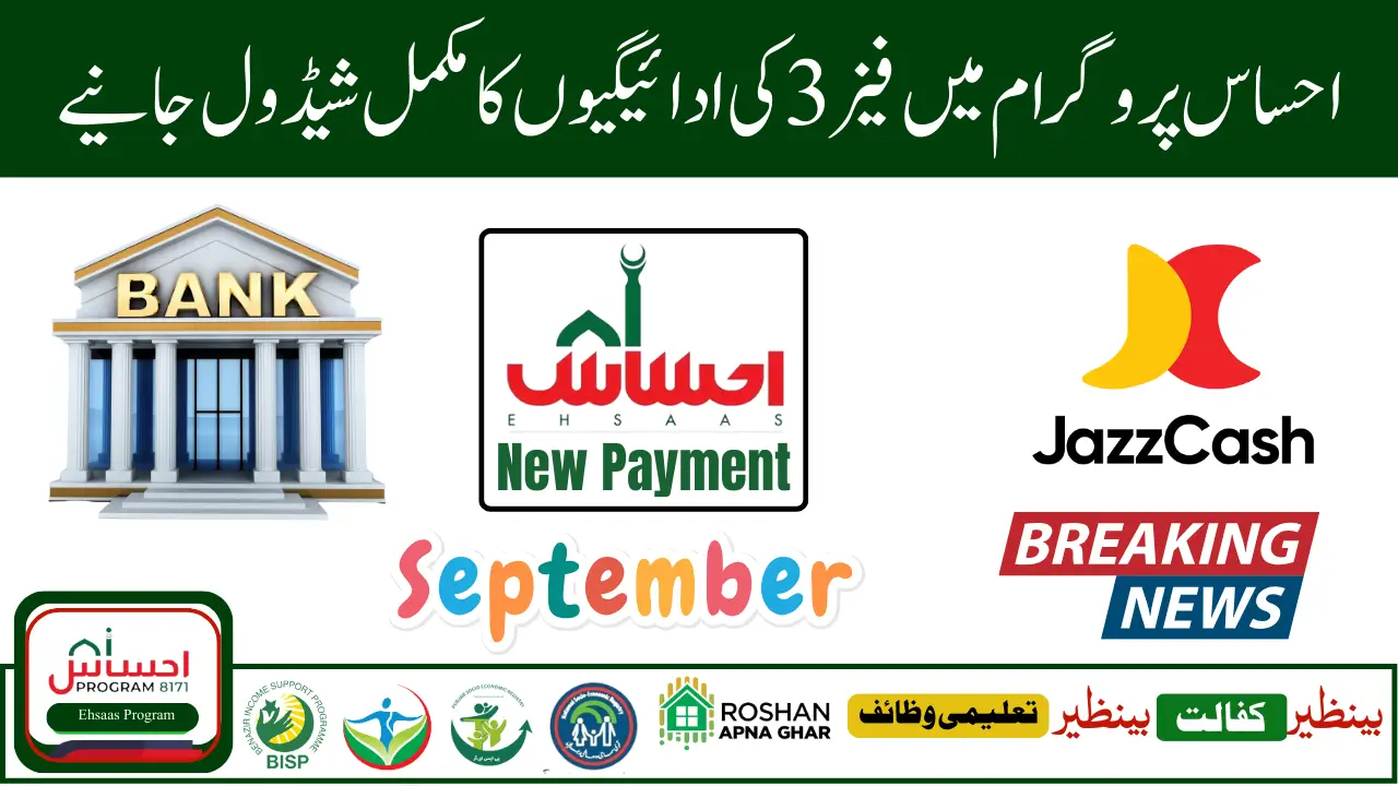 8171 Ehsaas Program Phase 3 Payments Begin in September 2025 – Step-by-Step Guide