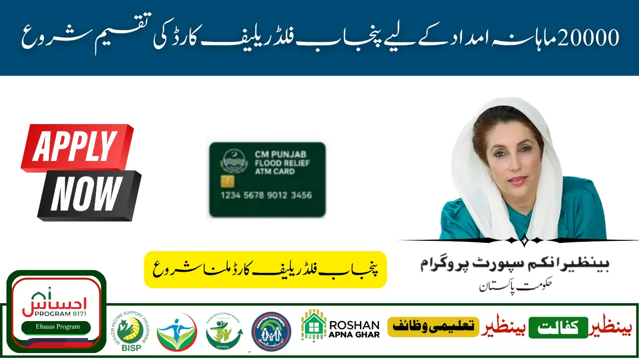 CM Punjab Flood Relief Card 2025