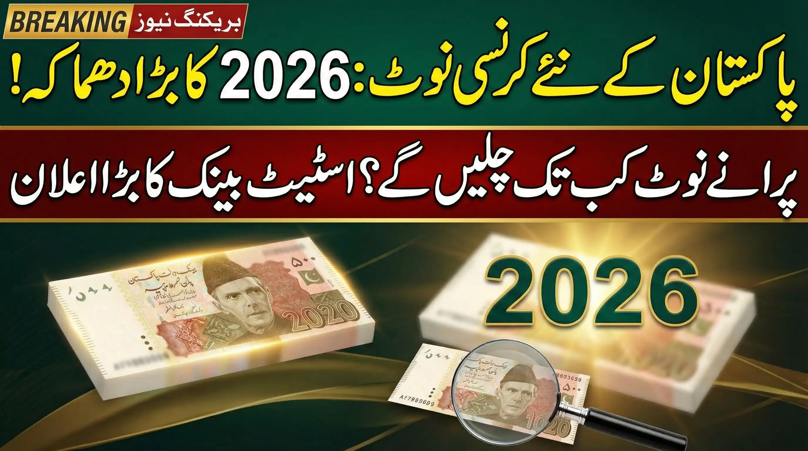 Pakistan New Currency Notes 2026 – Redesign Details, Denominations & Expected Launch
