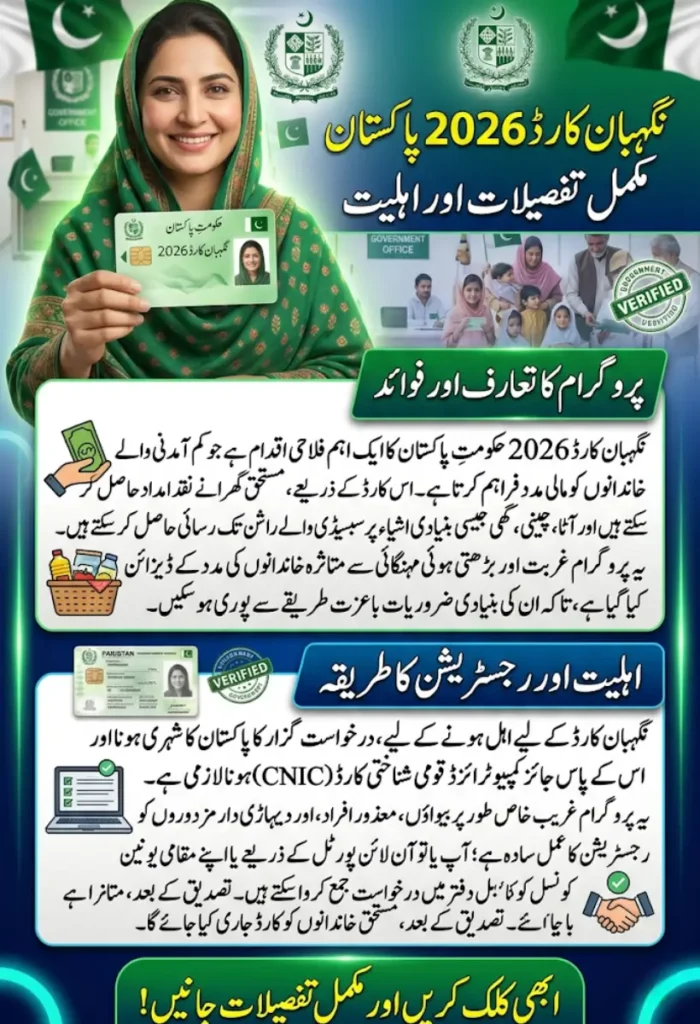 Nigehban Card 2026 Pakistan